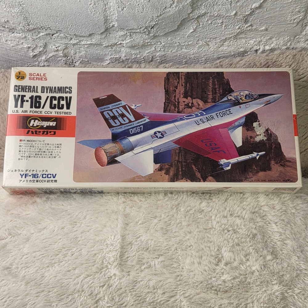 Hasegawa 1:72 Scale General Dynamics YF 16 CCV US Air Force Testbed Kit C001 450